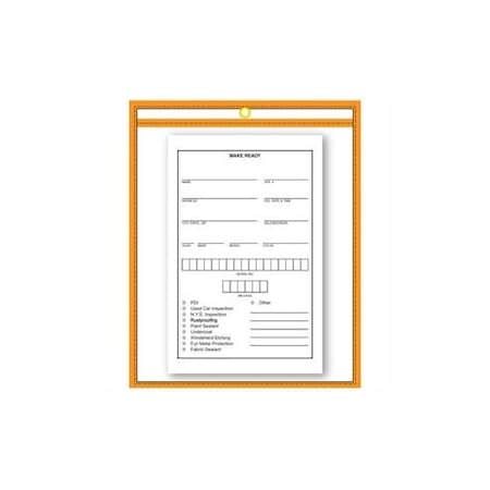 Asp Repair Order/Work Ticket Holders 9" X 12", 5 Per Box: Orange Pk 7423